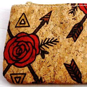 Cork Vegan Leather Coin Purse Wallet Pouch Hippie Hippy Boho Bohemian